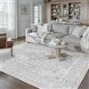 PureCozy Vintage Tappeto Salotto 160x230cm Grigio Lavabile in Lavatrice
