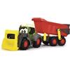 Dickie Toys ABC Trattore - Veicolo per neonati e bambini a partire da 1 anno con parti mobili, luce e suono, rimorchio rimovibile, pala mobile, giocattolo per promuovere le capacità motorie