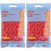 Hama 207-05 - Perle, 1000 Pezzi, Colore: Rosso (Confezione da 2)