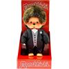 Sekiguchi 244058-Monchhichi Originale, Figura Sposo, Altezza Circa 20 cm, Peluche Marrone, 244058