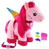 Barbie Mattel Tocco di Magia - Pegaso Ali Scintillanti, peluce alto 28+ cm con accessori per capelli e suoni, canta, cammina e muove le ali, giocattolo per bambini, 3+ anni, HPJ50