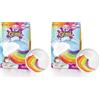 Simba Glibbi Boom 105953451 - Bomba Arcobaleno, Giocattolo per Vasca da Bagno per Bambini dai 3 Anni in su, Schiuma Colorata per Vasca da Bagno, Bomba da Bagno Arcobaleno (Confezione da 2)