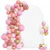 VEVOR Supporto per Fondale ad Arco 2,2 x 1,2 m, Struttura Stabile, Facile da Montare, Set di Fondali ad Arco per Feste con Copertura per Matrimoni, Feste di Compleanno, Decorazioni per Cerimonie