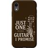 One More Guitar Custodia per iPhone XR Just One More Guitar I Promise Chitarrista Musica Umorismo