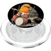 Robin Bird Outfit Dondolo Robin Bird Costume con Cool Drums Musica PopSockets PopGrip per MagSafe