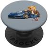 Cute Teddy Bear Print Shapes Mania Cool Teddy Bear Sport Car Adventure PopSockets PopGrip Adesivo