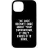 Coding Mindset Programmer Tech Logic Log Custodia per iPhone 13 Il codice non si preoccupa del tuo background, si preoccupa solo