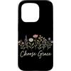 Christian Scripture Inspirational Bible Custodia per iPhone 15 Pro Scegli Grazia Christian Wildflower Gesù Religioso Fede