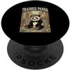 Divertenti Animali Meme Cassonetto Spazz Trashed Panda Divertente Panda Cassonetto Animale Meme Caos PopSockets PopGrip Adesivo