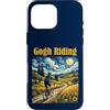 Cyclists Lover Gogh Bike Custodia per iPhone 16 Pro Max Gogh Riding Cycling Van Gogh Art Bike