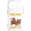 H9Shop Happy Birthday Was Born On August Custodia per iPhone 16 Pro Questo re è nato il 2 agosto Buon compleanno a me e a te