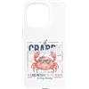 Maglietta Estiva Vacanza Al Mare Sole Es Custodia per iPhone 15 Pro T-shirt Estiva Per Le Vacanze, Retrò, Spiaggia, Granchi,