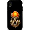 Wholesome Sketch Co Custodia per iPhone X/XS Ra Sun Disk Falcon Dio Antico Egitto Mitico Arte