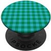 Preposh Blu Verde Gingham Estetica Preppy Girly Moda Alla Moda PopSockets PopGrip Adesivo