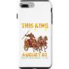 H9Shop Happy Birthday Was Born On August Custodia per iPhone 7 Plus/8 Plus Questo re è nato il 2 agosto Buon compleanno a me e a te