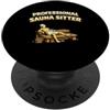 Regalo sauna finlandese Loyly Lovers Proffessional Sauna Sitter sauna a botte Loyly Steam Sweat PopSockets PopGrip Adesivo