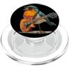 Rocking Robin Bird Outfit Grazioso costume da pettirosso con piuma e chitarra elettrica PopSockets PopGrip per MagSafe
