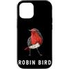 Robin Bird Outfit Custodia per iPhone 12/12 Pro Fantastico costume da pettirosso per gli amanti degli uccelli e degli animali