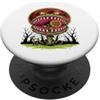 Zombies Designs Mostro carnivoro Pianta Horror Luna Halloween PopSockets PopGrip Adesivo