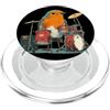 Robin Bird Outfit Incredibile piuma di uccello con tamburo rock per gli amanti degli uccelli pettirossi PopSockets PopGrip per MagSafe