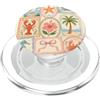 Summer Aesthetic Postage Stamp Collage Estetica pastello del collage di francobolli dell'estate costiera PopSockets PopGrip per MagSafe