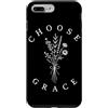 Christian Scripture Inspirational Bible Custodia per iPhone 7 Plus/8 Plus Scegli Grazia Christian Wildflower Gesù Religioso Fede