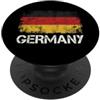 German Culture Flag Designs Bandiera Tedesca Vintage Distressed Grunge Deutschland Germania PopSockets PopGrip Adesivo