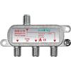 Axing SAB 2-16 Derivatore satellitare e tv digitale terrestre 2 uscite derivate con attenuazione 16 dB (5-2200 MHz) con passagio DC