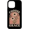 Christian Scripture Inspirational Bible Custodia per iPhone 13 Pro Max Scegli Grazia Cristiano Girasole Farfalla Fede Religioso
