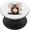 Groundhogs Lover Gifts Screaming Marmot Groundhog Meme Wildlife PopSockets PopGrip Adesivo