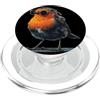 Robin Bird Outfit Simpatico pettirosso con occhiali da sole e bella piuma PopSockets PopGrip per MagSafe