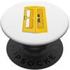 Sprachshirts Cabina telefonica gialla, Germania, Disegno a mano PopSockets PopGrip Adesivo