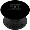 Solar Technician Energy Professional Tecnico fotovoltaico Esperto professionale rinnovabile di energia solare PopSockets PopGrip Adesivo