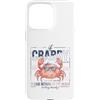 Maglietta Estiva Vacanza Al Mare Sole Es Custodia per iPhone 15 Pro Max T-shirt Estiva Per Le Vacanze, Retrò, Spiaggia, Granchi,