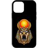 Wholesome Sketch Co Custodia per iPhone 12 mini Ra Sun Disk Falcon Dio Antico Egitto Mitico Arte