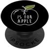 Funny Kindergarten Merch A Is For Apple - Scuola materna Pre-K 1 ° grado PopSockets PopGrip Adesivo