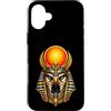 Wholesome Sketch Co Custodia per iPhone 16 Plus Ra Sun Disk Falcon Dio Antico Egitto Mitico Arte
