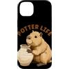 Pottery Capybara Outfit Custodia per iPhone 14 Plus Divertente Capibara con Potter Costume per Ragazzi e Ragazze