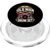 Never Underestimate An Old Man With A Dr Mai sottovalutare un vecchio con una batteria PopSockets PopGrip per MagSafe