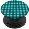 Preposh Teal Gingham Estetica Preppy Girly Moda Trendy PopSockets PopGrip Adesivo
