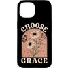 Christian Scripture Inspirational Bible Custodia per iPhone 15 Scegli Grazia Cristiano Girasole Farfalla Fede Religioso