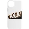 Mountain Climbing Climber Gifts Custodia per iPhone 14 Plus Evolution of a Climber Mountaineering Summit Alpine