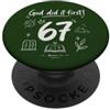 Six Seven Faith God Did It First Genesis Christian Faith Bibbia Versetto 67 PopSockets PopGrip Adesivo