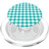 Preposh Aqua Teal Gingham Estetica Preppy Girly Moda Trendy PopSockets PopGrip per MagSafe