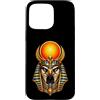 Wholesome Sketch Co Custodia per iPhone 15 Pro Max Ra Sun Disk Falcon Dio Antico Egitto Mitico Arte
