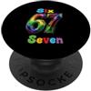 Maglietta Meme Divertente 67 Sei Sette 6 67 Sei Sette 6-7 Dolce Brainrot Italiano Meme Per Bambini PopSockets PopGrip Adesivo