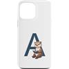 Timowo Studio Custodia per iPhone 13 Pro Max Lontra Con Libro Lettera A