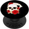 Poker Skull Card Art Studio Quattro assi Skull Roses Poker Gioco D'azzardo Card Art PopSockets PopGrip Adesivo