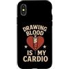 Healthcare Fitness Lab Tech Medical Sarc Custodia per iPhone X/XS Phlebotomist Pun Divertente Infermiera Umorismo Sangue Draw Cardio Scherzo