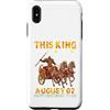 H9Shop Happy Birthday Was Born On August Custodia per iPhone XS Max Questo re è nato il 2 agosto Buon compleanno a me e a te